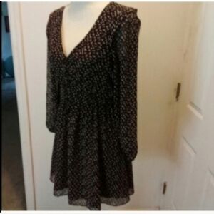 madewell Size small dress covered buttons smocked elastic waist Fit & Flare